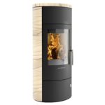 Oranier Polar W+ 2.0 Kaminofen Stahl Schwarz / Sandstein – Bild 2