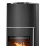Justus Faro W+ 2.0 Kaminofen Stahl Schwarz mit Glas-Abdeckplatte – Bild 3