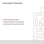 Justus Austin 7 Kaminofen Stahl Schwarz – Bild 4