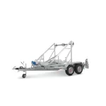 Kabeltrommeltransporter KT O2 27-30-25.2 - 2700 kg gebremst, inkl. Seilwinde und Abstellstützen Inkl. Lieferung!