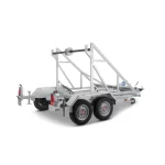 Kabeltrommeltransporter KT O2 27-30-25.2 - 2700 kg gebremst, inkl. Seilwinde und Abstellstützen Inkl. Lieferung! – Bild 2