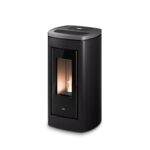 Pelletofen Cadel Eclipse Plus 11, 10,5 kW – Ausführung: Stahl Anthrazit/Top Titanium