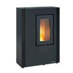 Pelletofen Extraflame Luisella 5.0 Maxi mit 7 kW – Verkleidung: schwarz