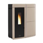 Pelletofen wasserführend Extraflame Evolution Line Evelyne Idro 2.0 mit 18 kW – Verkleidung: taupe