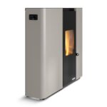 Pelletofen Palazzetti Ecofire Scarlet TC 6, 6 kW – Ausführung: Stahl Taubengrau
