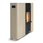 Pelletofen Palazzetti Ecofire Scarlet TC 9, 9 kW – Ausführung: Stahl Elfenbein