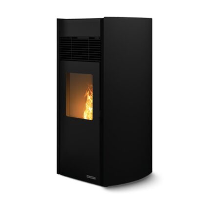 Pelletofen Palazzetti Milu 8, 8 kW – Ausführung: Stahl Schwarz