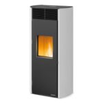 Pelletofen Palazzetti Clelia TC 9 Pro 2, 9 kW – Ausführung: Stahl Weiß